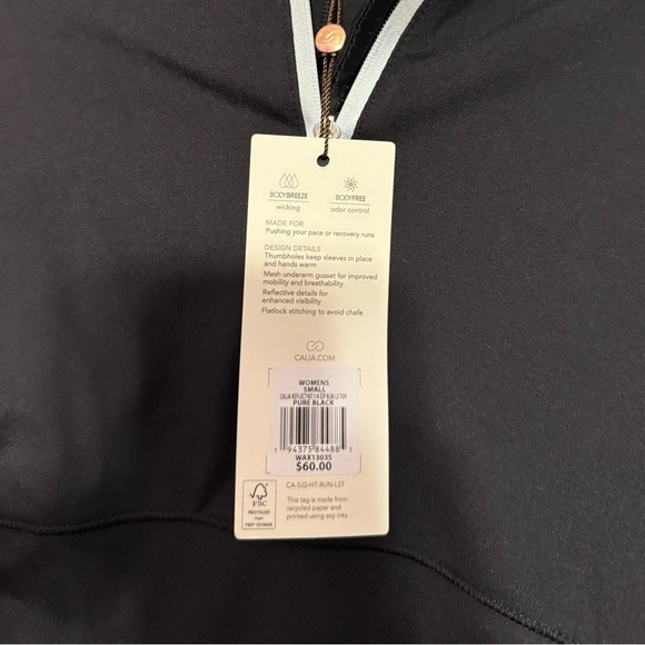CALIA by Carrie Underwood Women's Run Reflective 1/4 Zip Black Size Sm NWT - Picture 5 of 7